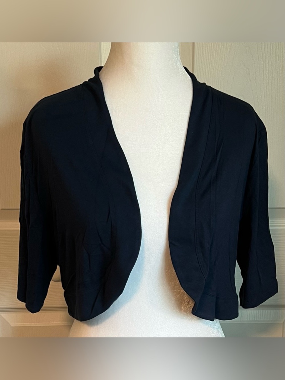 Women's Cool Days by Soma Navy Cropped Bolero Shrug